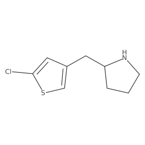 2-[(5-Chlorothiophen-3-yl)methyl]pyrrolidine Structure