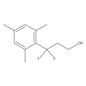 3,3-Difluoro-3-(2,4,6-trimethylphenyl)propan-1-ol Structure