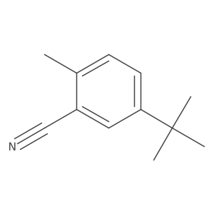 5-(tert-Butyl)-2-methylbenzonitrile Structure