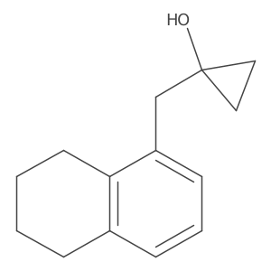 1-[(5,6,7,8-Tetrahydronaphthalen-1-yl)methyl]cyclopropan-1-ol Structure
