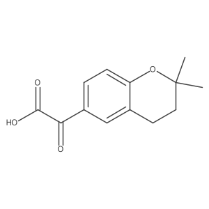 2-(2,2-dimethyl-3,4-dihydro-2H-1-benzopyran-6-yl)-2-oxoacetic acid结构式