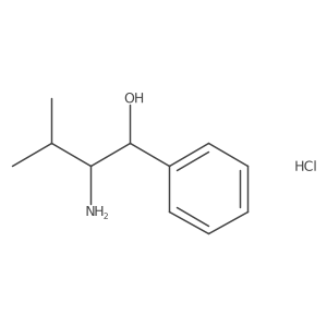 (1R,2S)-2-amino-3-methyl-1-phenylbutan-1-ol hydrochloride结构式