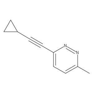 3-(Cyclopropylethynyl)-6-methylpyridazine Structure