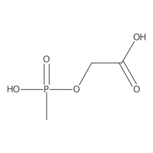 2-{[Hydroxy(methyl)phosphoryl]oxy}acetic acid结构式