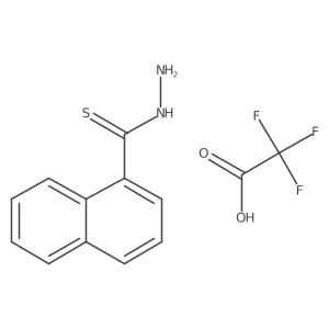 Naphthalene-1-carbothiohydrazide 2,2,2-trifluoroacetate Structure