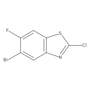 5-Bromo-2-chloro-6-fluorobenzo[d]thiazole结构式