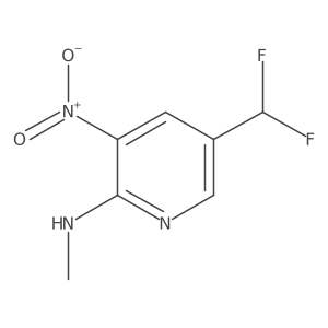 5-(Difluoromethyl)-N-methyl-3-nitropyridin-2-amine结构式