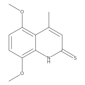 5,8-Dimethoxy-4-methylquinoline-2-thiol Structure