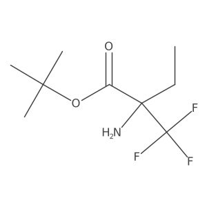 Tert-butyl 2-amino-2-(trifluoromethyl)butanoate Structure