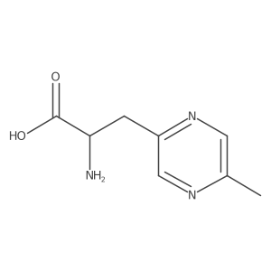 (2R)-2-amino-3-(5-methylpyrazin-2-yl)propanoic acid结构式