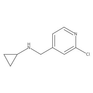 N-[(2-chloropyridin-4-yl)methyl]cyclopropanamine结构式