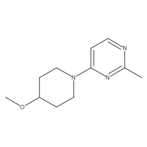 4-(4-Methoxypiperidin-1-yl)-2-methylpyrimidine Structure