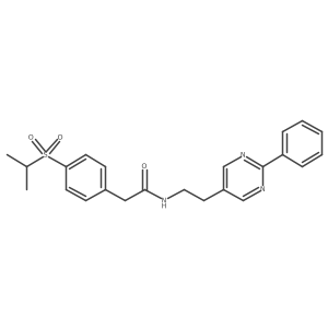 2-(4-(isopropylsulfonyl)phenyl)-N-(2-(2-phenylpyrimidin-5-yl)ethyl)acetamide Structure
