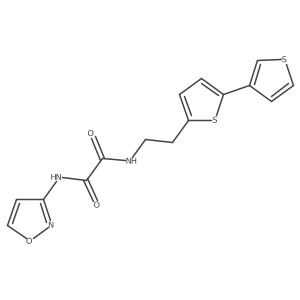 N1-(2-([2,3'-bithiophen]-5-yl)ethyl)-N2-(isoxazol-3-yl)oxalamide Structure