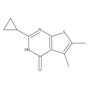 2-cyclopropyl-5,6-dimethyl-3H,4H-thieno[2,3-d]pyrimidin-4-one结构式