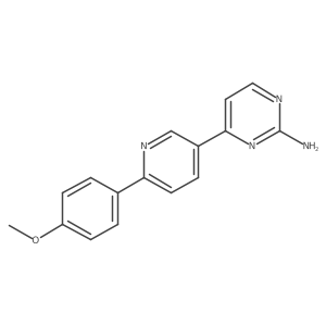 4-[6-(4-Methoxy-phenyl)-pyridin-3-yl]-pyrimidin-2-ylamine Structure