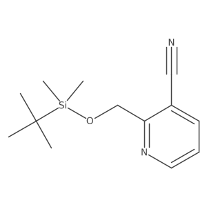 2-(((tert-Butyldimethylsilyl)oxy)methyl)nicotinonitrile Structure