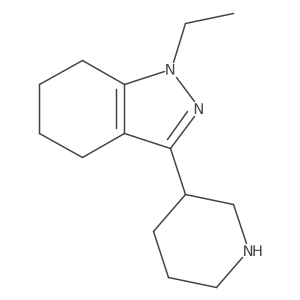 1-ethyl-3-(piperidin-3-yl)-4,5,6,7-tetrahydro-1H-indazole Structure