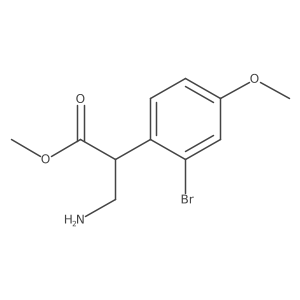 Methyl 3-amino-2-(2-bromo-4-methoxyphenyl)propanoate Structure