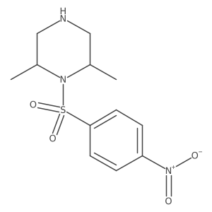 (2R,6S)-2,6-dimethyl-1-(4-nitrobenzenesulfonyl)piperazine Structure