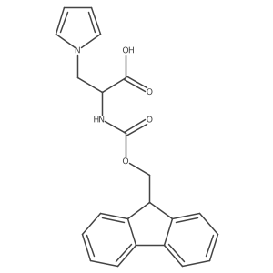 2-({[(9H-fluoren-9-yl)methoxy]carbonyl}amino)-3-(1H-pyrrol-1-yl)propanoic acid Structure