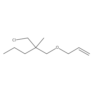 2-(Chloromethyl)-2-methyl-1-(prop-2-en-1-yloxy)pentane Structure
