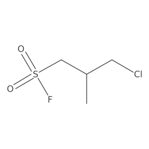 3-Chloro-2-methylpropane-1-sulfonyl fluoride结构式