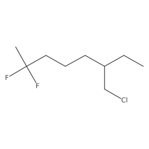 6-(Chloromethyl)-2,2-difluorooctane Structure