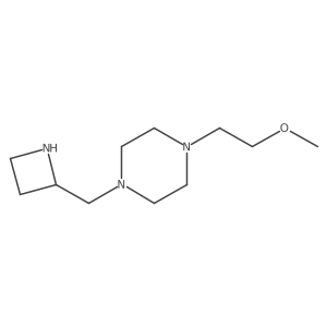 1-[(Azetidin-2-yl)methyl]-4-(2-methoxyethyl)piperazine结构式
