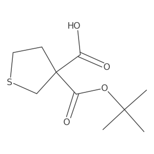 3-[(Tert-butoxy)carbonyl]thiolane-3-carboxylic acid Structure