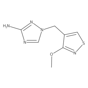 1-[(3-methoxy-1,2-thiazol-4-yl)methyl]-1H-1,2,4-triazol-3-amine Structure