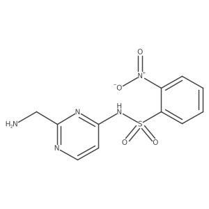 N-[2-(aminomethyl)pyrimidin-4-yl]-2-nitrobenzene-1-sulfonamide结构式