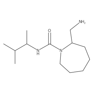 2-(aminomethyl)-N-(3-methylbutan-2-yl)azepane-1-carboxamide结构式