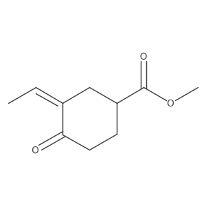 methyl (3E)-3-ethylidene-4-oxocyclohexane-1-carboxylate结构式