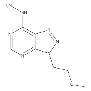 7-hydrazinyl-3-(2-methoxyethyl)-3H-[1,2,3]triazolo[4,5-d]pyrimidine Structure