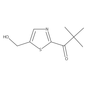 1-[5-(Hydroxymethyl)-1,3-thiazol-2-yl]-2,2-dimethylpropan-1-one Structure