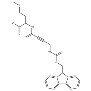 (2R)-2-[4-({[(9H-fluoren-9-yl)methoxy]carbonyl}amino)but-2-ynamido]-4-(methylsulfanyl)butanoic acid Structure