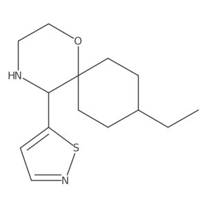 9-Ethyl-5-(1,2-thiazol-5-yl)-1-oxa-4-azaspiro[5.5]undecane Structure