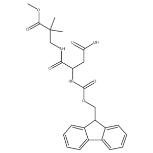 3-({[(9H-fluoren-9-yl)methoxy]carbonyl}amino)-3-[(3-methoxy-2,2-dimethyl-3-oxopropyl)carbamoyl]propanoic acid结构式