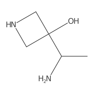 3-(1-Aminoethyl)azetidin-3-ol结构式