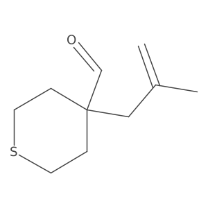 4-(2-Methylprop-2-en-1-yl)thiane-4-carbaldehyde结构式