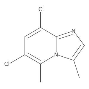 6,8-Dichloro-3,5-dimethylimidazo[1,2-a]pyridine结构式