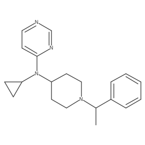 N-cyclopropyl-N-[1-(1-phenylethyl)piperidin-4-yl]pyrimidin-4-amine Structure