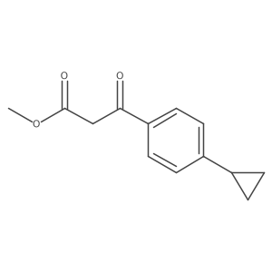 Methyl 3-(4-cyclopropylphenyl)-3-oxopropanoate Structure