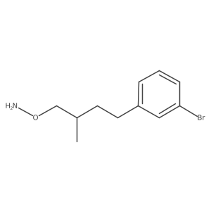 O-[4-(3-bromophenyl)-2-methylbutyl]hydroxylamine Structure