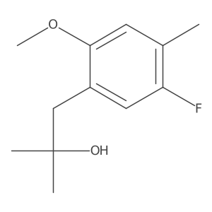 1-(5-Fluoro-2-methoxy-4-methylphenyl)-2-methylpropan-2-ol Structure