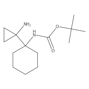 tert-butyl N-[1-(1-aminocyclopropyl)cyclohexyl]carbamate Structure