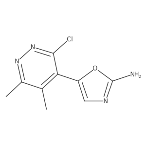 5-(3-Chloro-5,6-dimethylpyridazin-4-yl)-1,3-oxazol-2-amine结构式