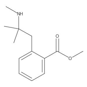 Methyl 2-[2-methyl-2-(methylamino)propyl]benzoate Structure
