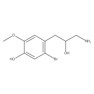 4-(3-Amino-2-hydroxypropyl)-5-bromo-2-methoxyphenol结构式